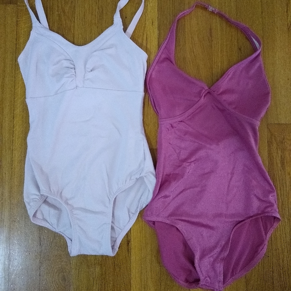 Pink leotards, XS: Harmonie and Body Wrappers